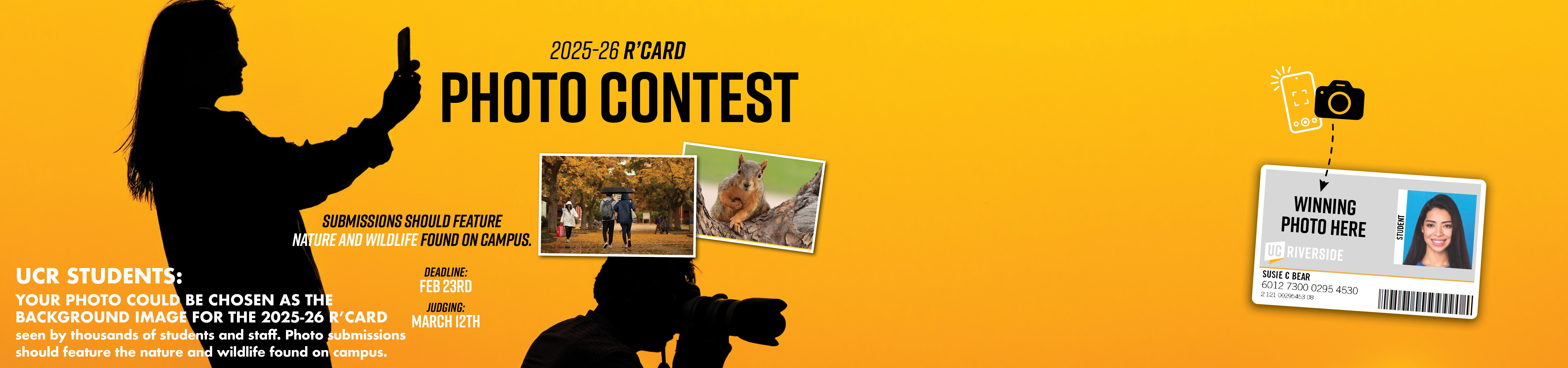 Students have your photo chosen as the background of next year's R'Card