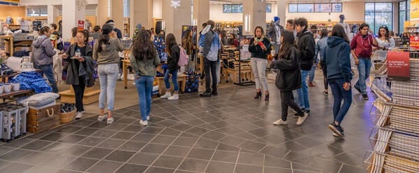 UCR Bookstore Busy